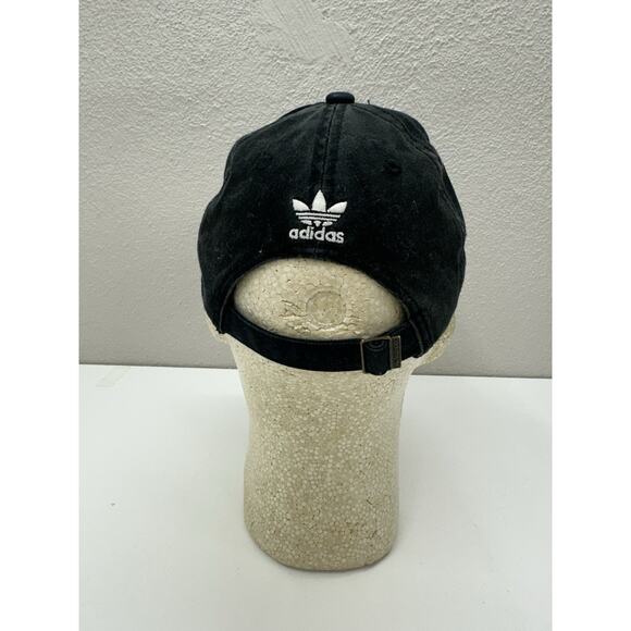 Adidas Baseball Hat Adjustable Black Logo Cap - Picture 7 of 11